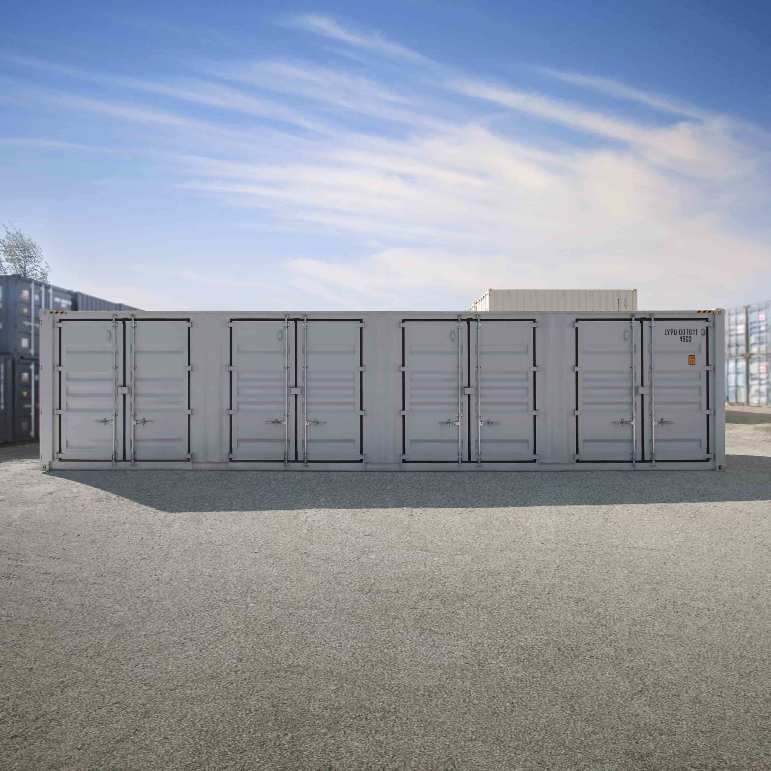 40&rsquo;HC New (1-trip) Shipping Container with 4 x Side Doors - Container Services Pty Ltd