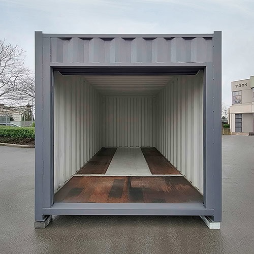 15&prime; &ldquo;Cut Down&rdquo; Used Container + Rollup - Container Services Pty Ltd
